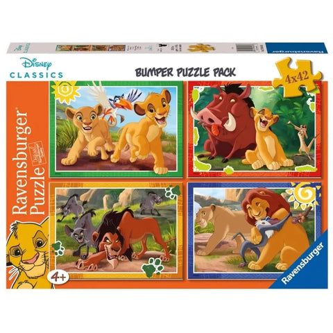 Ravensburger 4x42-Pieces Disney Lion King Bumper Pack Puzzle