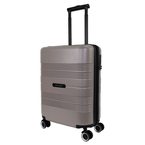 Pierre Cardin Cabin 56L Travel Hard Shell Case Travel Luggage (Taupe)