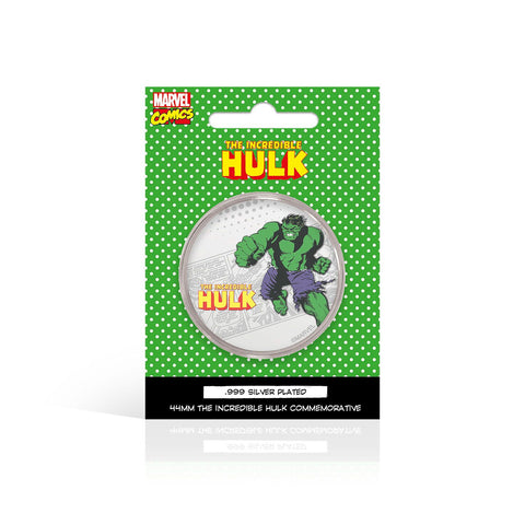 Fanattik Marvel Limited Edition .999 Silver Plated Hulk Collectible Coin