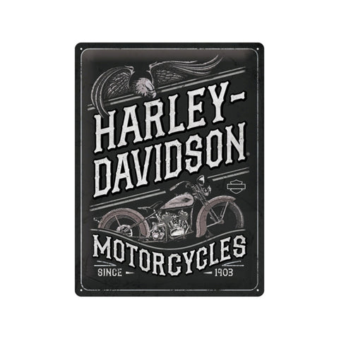 Nostalgic-Art Harley-Davidson Motorcycles Eagle 30x40cm Large Metal Sign Plaque