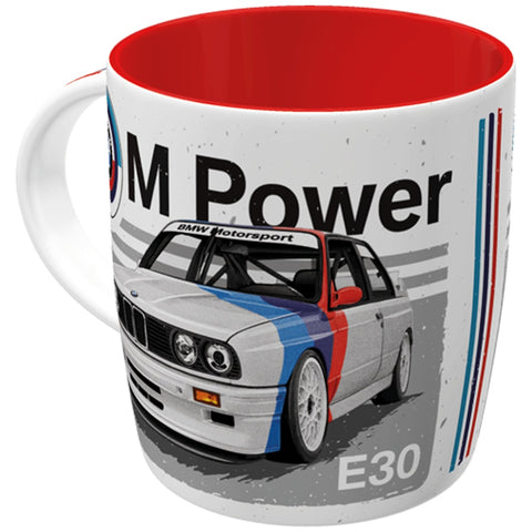 Nostalgic-Art Ceramic Drinking Mug BMW M Power Car 9x9x9cm