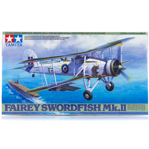 Tamiya 1/48 Fairey Swordfish Mk.II Fighter Scaled Plastic Model Kit