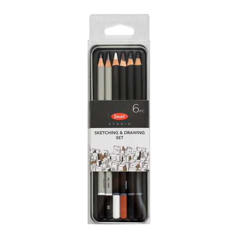 Jasart Studio 4B/8B Graphite Pencil Set (6pcs)