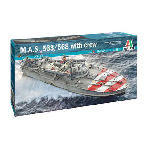 Italeri 1/35 M.A.S. 563/568 with Crew & Accessories