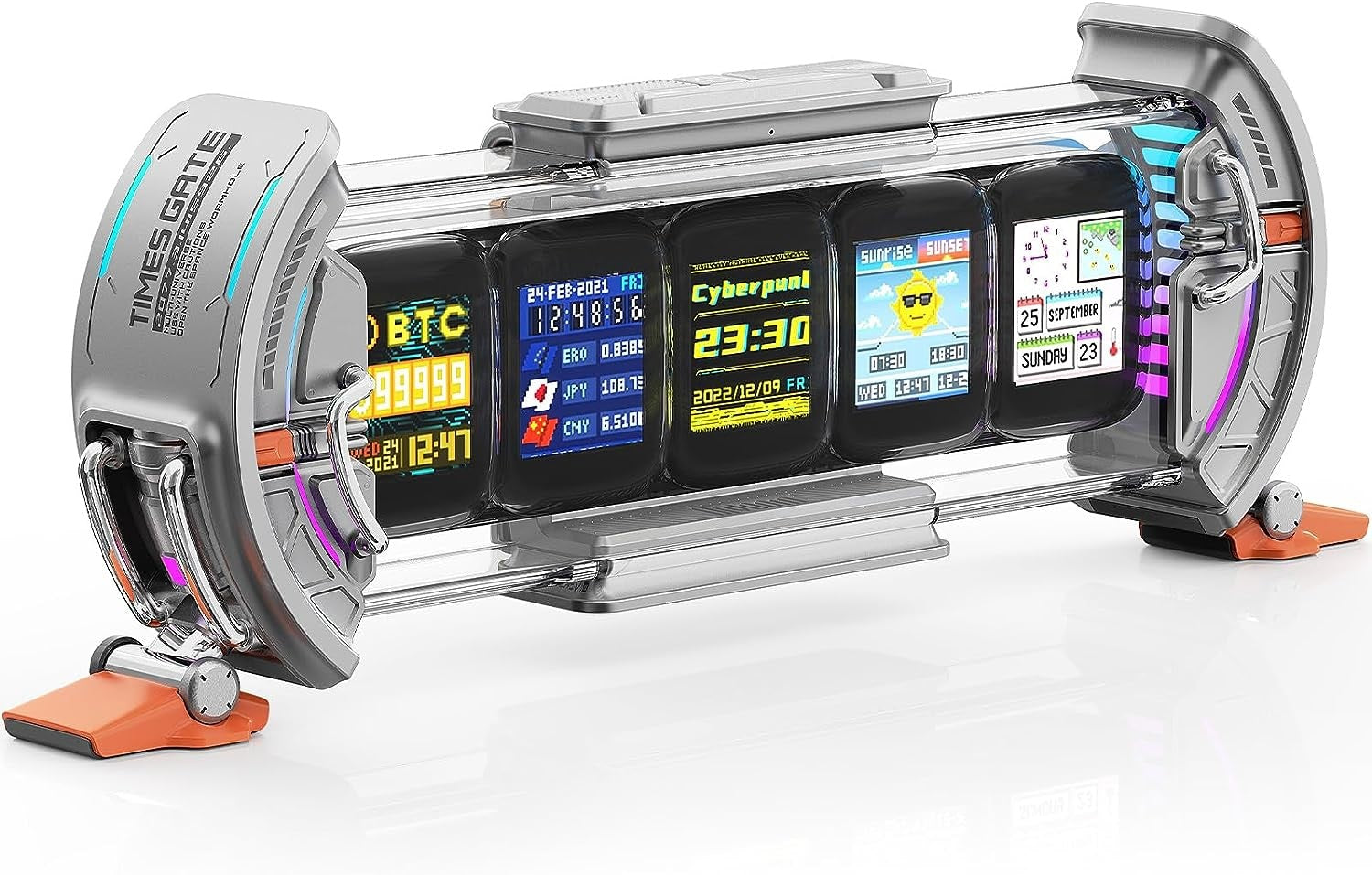 Divoom Times Gate Pixel Art Informative Display (Grey) - JB Hi-Fi