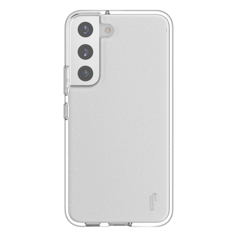 Ugly Rubber Samsung s22 Vogue Glitter Infused Armor Case (Clear)