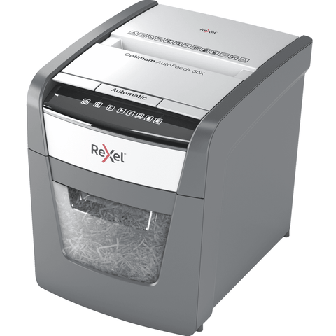 Rexel Optimum Autofeed+ 50x Automatic Cross Cut Paper Shredder