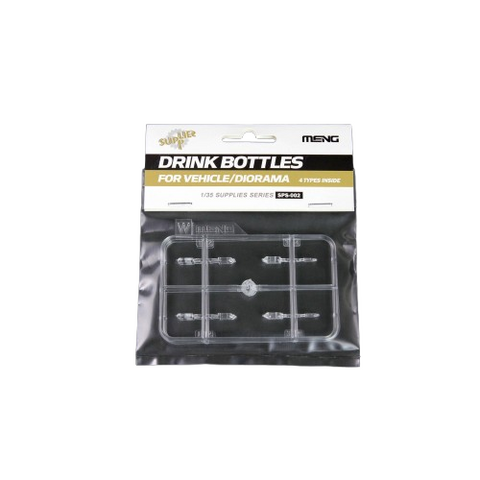Meng Model 1/35 Drink Bottles for Vehicle/Diorama (4 Types)