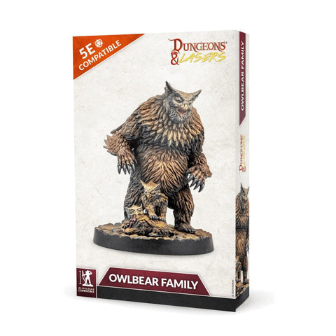 Dungeons & Dragons Dungeons & Lasers: Miniatures Owlbear Family