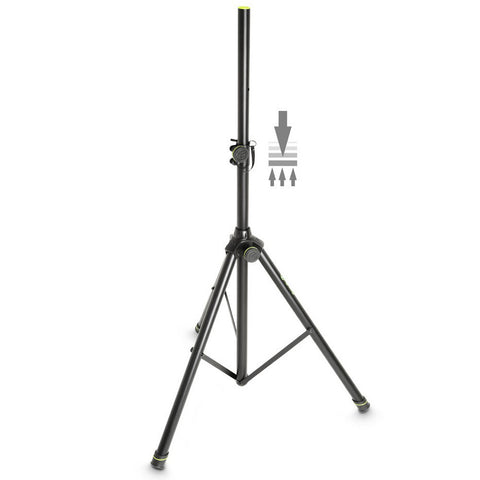 Gravity SP5211ACB Pneumatic 195cm Tripod Stand Mount Holder For Speaker Black
