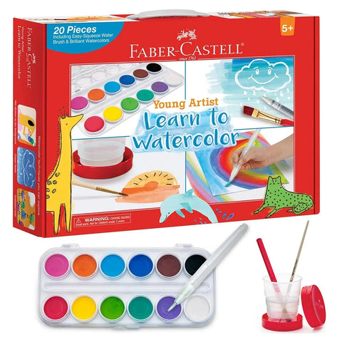 Faber-Castell Young Artist Learn to Watercolour Set Pack of 20