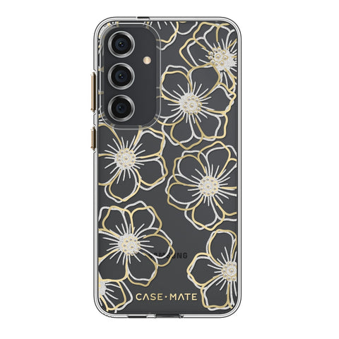 CASE MATE Floral Gems Case for Samsung Galaxy S24+ (Gold)