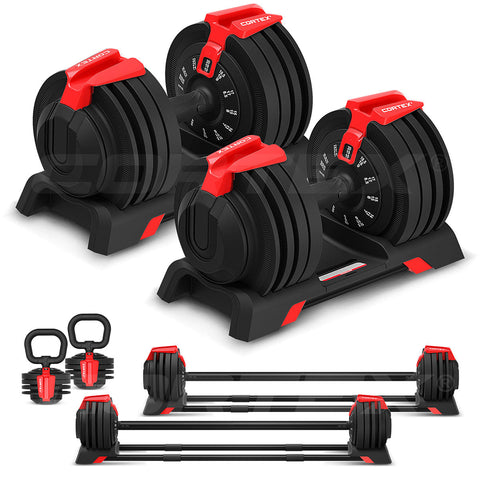 CORTEX Revolock V2 Adjustable Dumbbell Set 48kg