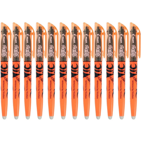 Pilot Frixion Erasable Highlighters 4.0mm (Orange) [Box of 12]