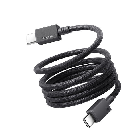 Sharge 240W Magnetic 100cm USB-C to USB-C Charging Cable - Black