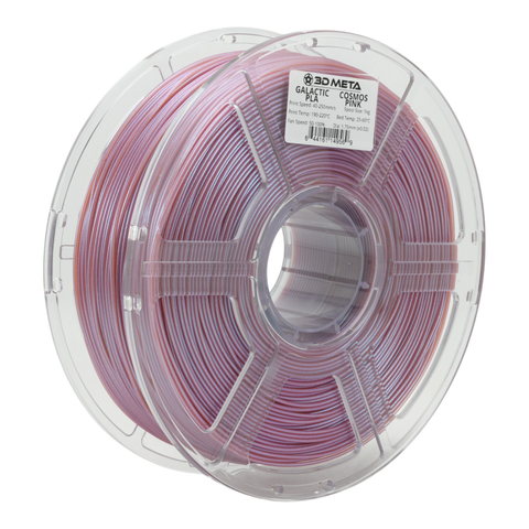 3D META Galactic PLA 3D Printing Filament - Cosmos Pink