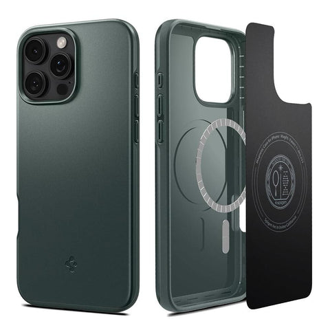 Spigen Apple iPhone 16 Pro Max Thin Fit (MagFit) Case - Abyss Green