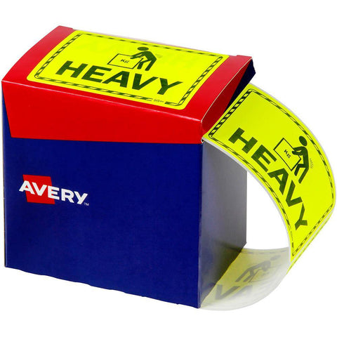 Avery 932604 Message Label Heavy 75 X 99.6Mm (Fluoro Yellow) [Pack 750]