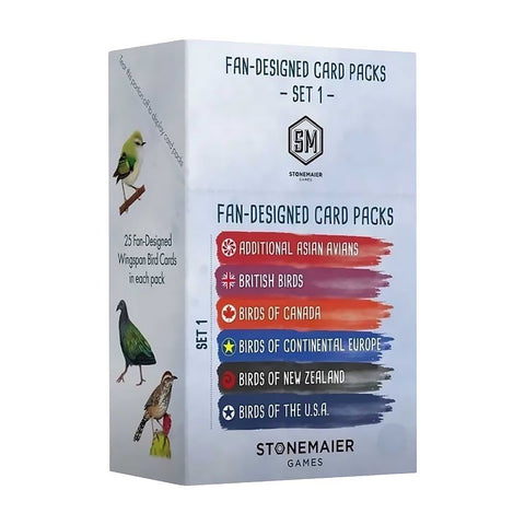 Stonemaier Games Wingspan: Fan Designed Pack Retailer Display (Set 1)