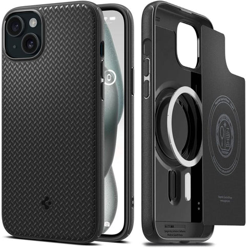 Spigen Apple iPhone 15 Mag Armor (MagFit) Case - Black