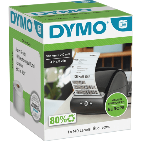Dymo LW Labels DHL Courier 102X210mm 5XL/4XL [140 Labels]