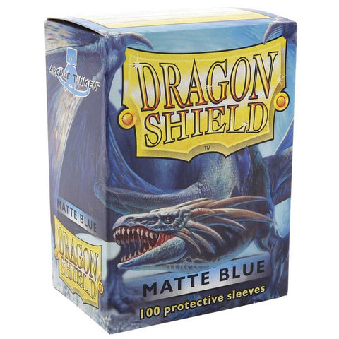 Arcane Tinmen Dragon Shield Standard 100ct Matte Blue Sleeves 63x88mm