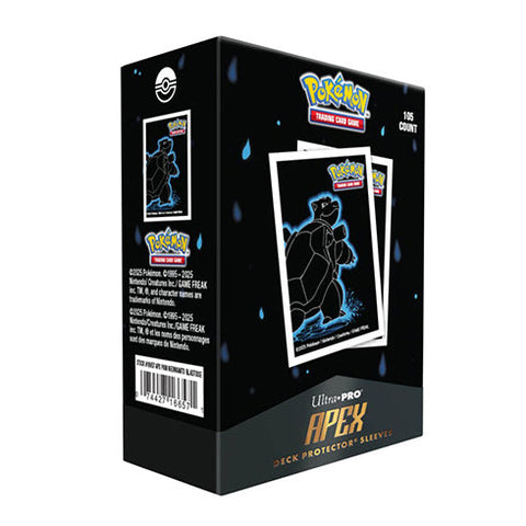 Ultra Pro Pokemon Neon Kanto 105ct APEX Deck Protector Sleeves Blastoise