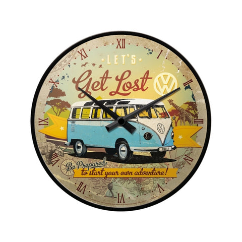 Nostalgic-Art Wall Clock Retro Look VW Get Lost Design 30cm