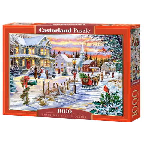 Castorland 1000-Pieces Christmas Tree Is Coming Puzzle