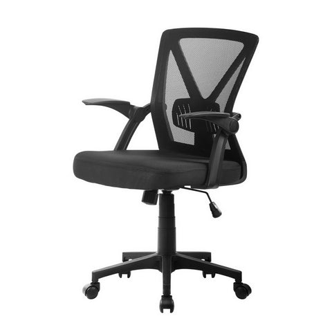 Artiss Mesh Office Chair Mid Back (Black)