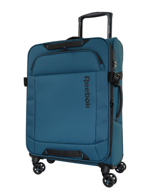 Reebok 69cm Pro Medium Leather Film Soft Shell Suitcase Travel Luggage (Teal)