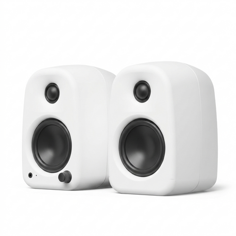 Kanto UKI 100W Desktop Speakers with Bluetooth (Matte White)