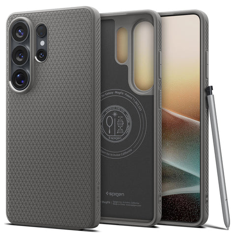 Spigen Galaxy S26 Ultra Liquid Air (MagFit) Case (Marble Grey)