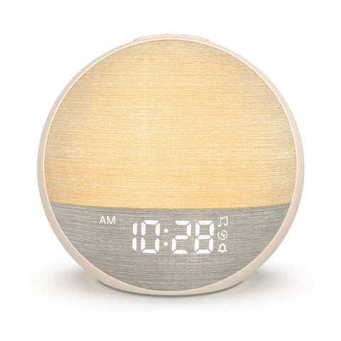 Lenoxx Sunrise Alarm Clock with  30 Soothing Sounds and RGB Light