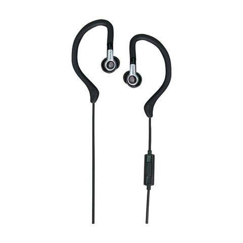 AIWA In-Ear Hook Gel Sports 1.2m Wired Earbuds (Black)