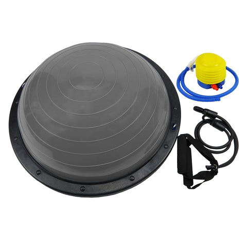 Powertrain Fitness Yoga Ball Home Gym Workout Balance Trainer (Grey)