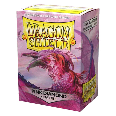 Arcane Tinmen Dragon Shield Standard 100ct Matte Pink Diamond Sleeves 63x88mm