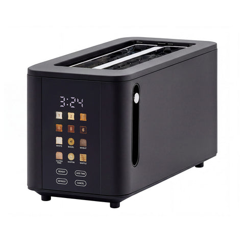 Healthy Choice 4-Slice Digital Toaster 800-950W Smart Touch Screen 6 Browning Levels – Black