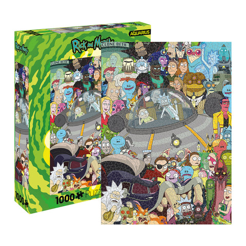 Aquarius 1000pc Aquarius Rick & Morty Cast 51x71cm Jigsaw Puzzle