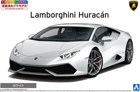 Aoshima 1/24 14 Lamborghini Huracan White