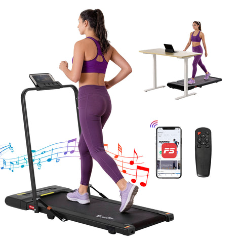 Everfit Treadmill Electric Walking Pad Under Desk Home Gym Fitness 400mm (Black)