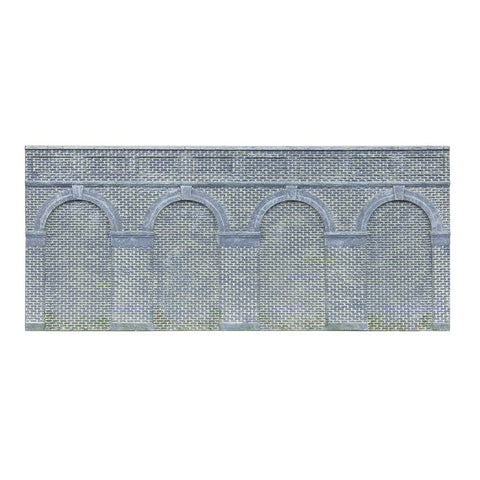 Hornby Mid Level Arched Retaining Walls X2 Engineers Blue Brick