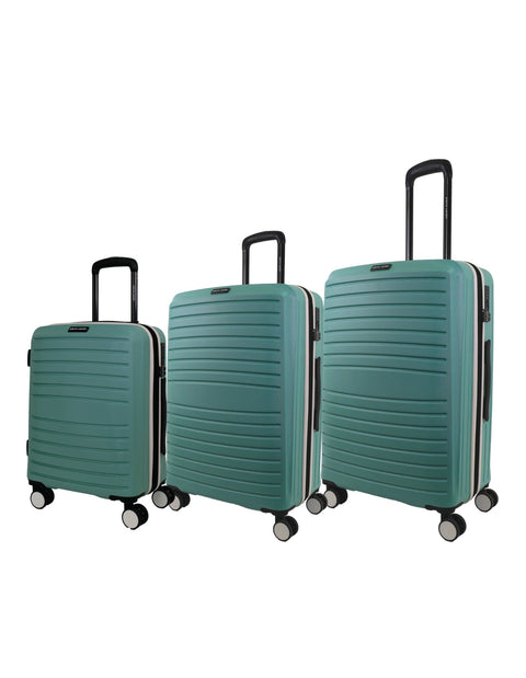 Pierre Cardin Hard Shell Luggage Set Mint (3pc)