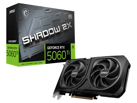 MSI GeForce RTX 5060 Ti 16G SHADOW 2X OC PLUS Graphics Card