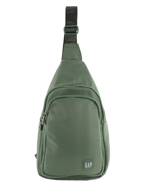 GAP Unisex Travel Nylon Crossbody/Sling Bag w/ Secure Zip 23x38cm Twig