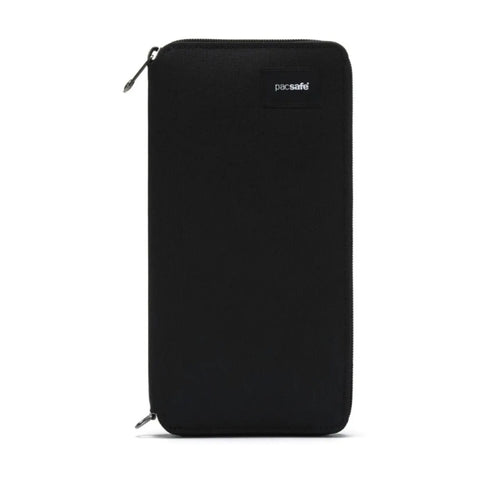 Pacsafe RFIDsafe RFID Blocking Mens Travel Wallet Recycled Polyester Jet Black