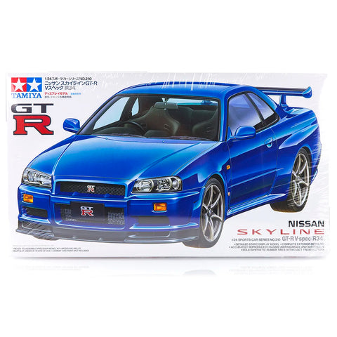 Tamiya 1/24 Nissan Skyline R34 GT-R Scaled Plastic Model Kit
