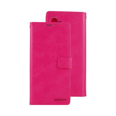 Goospery Bluemoon Diary Wallet for Galaxy A12 - Hot Pink
