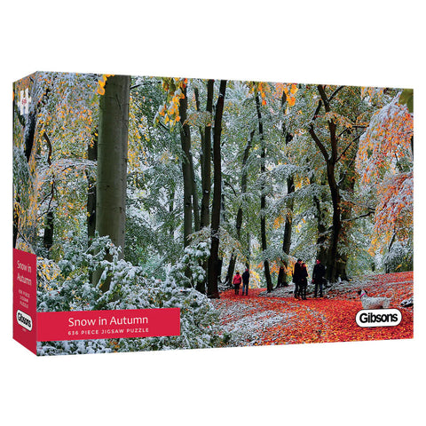 Gibsons 636pc Snow In Autumn Puzzle