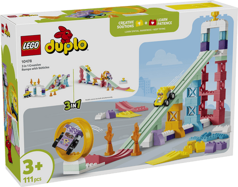 LEGO 10478 3 in 1 Creative Ramps with Vehicles - Duplo